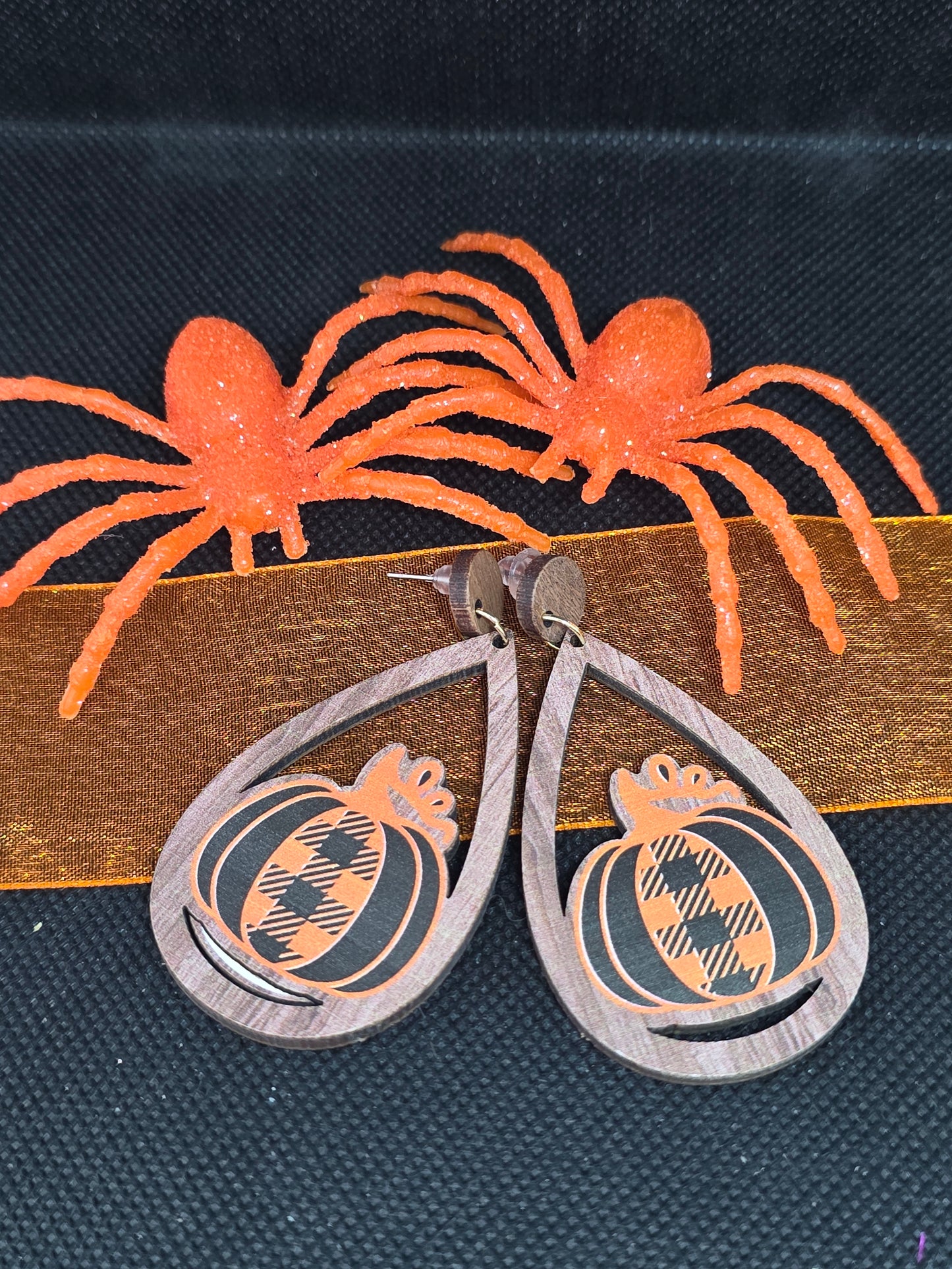Halloween Wood Earrings