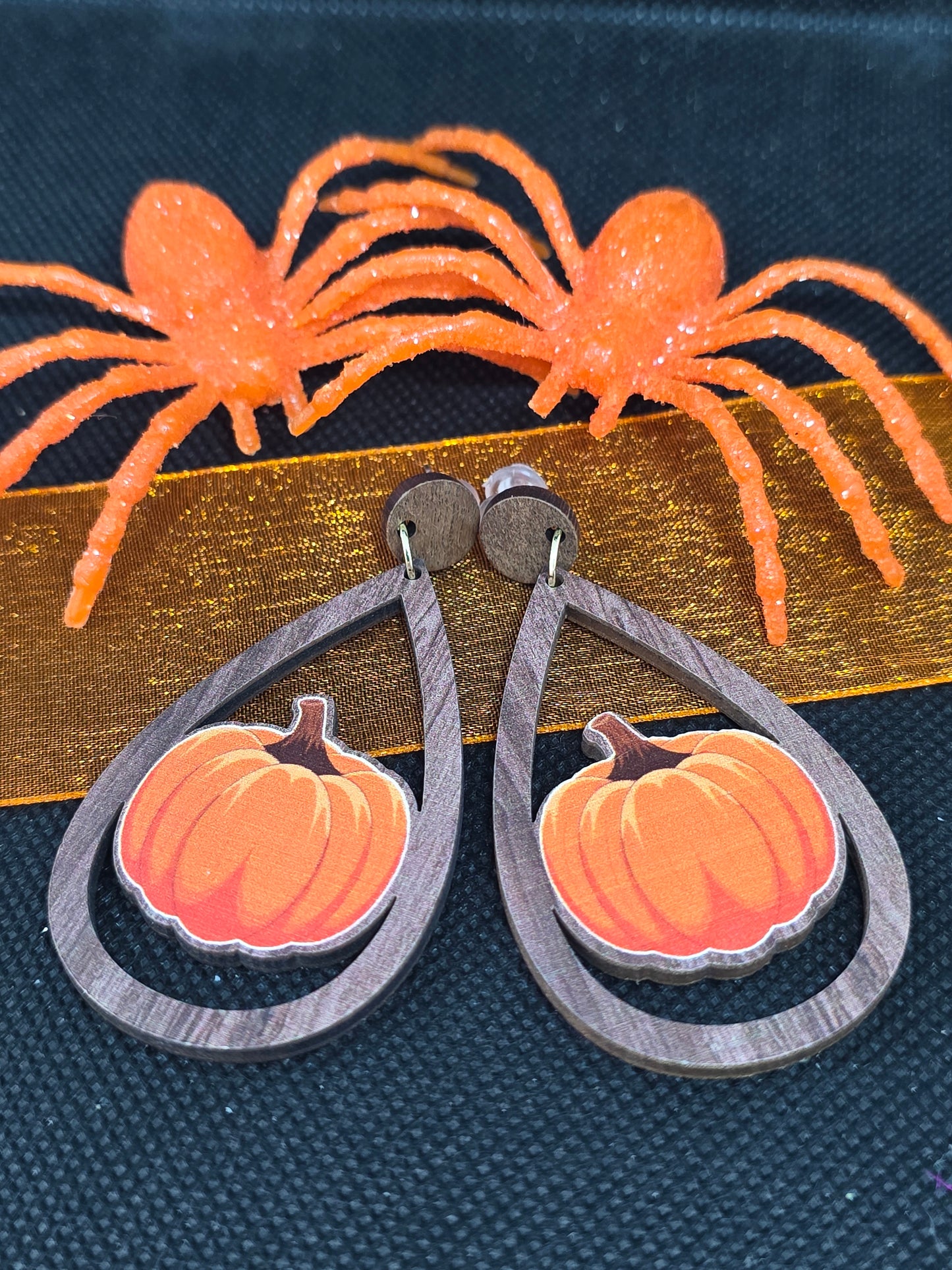 Halloween Wood Earrings