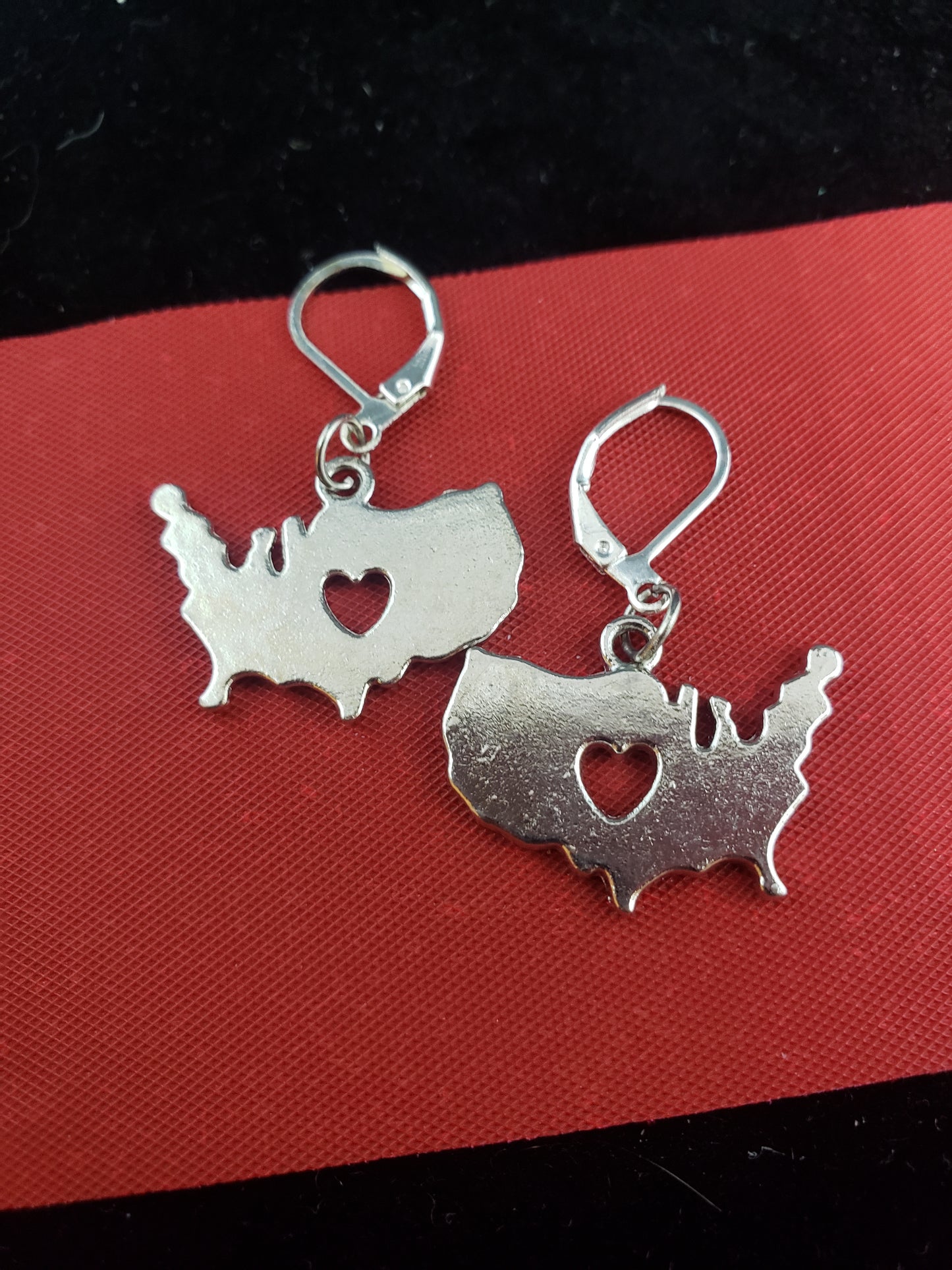 USA charm earrings