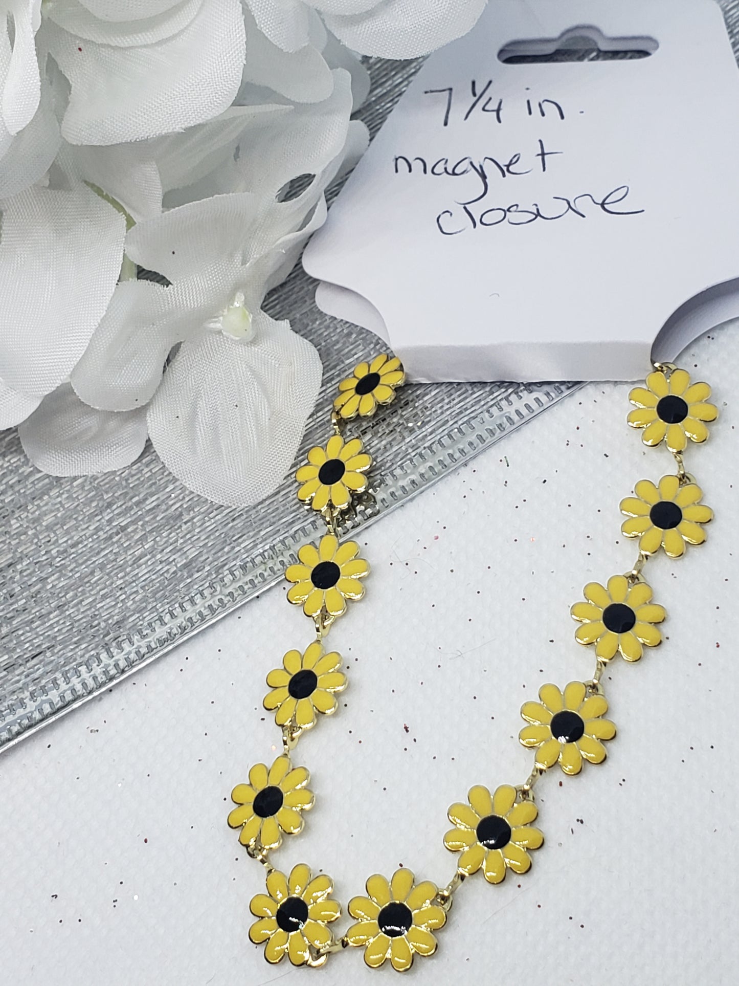 Yellow Daisy Bracelet