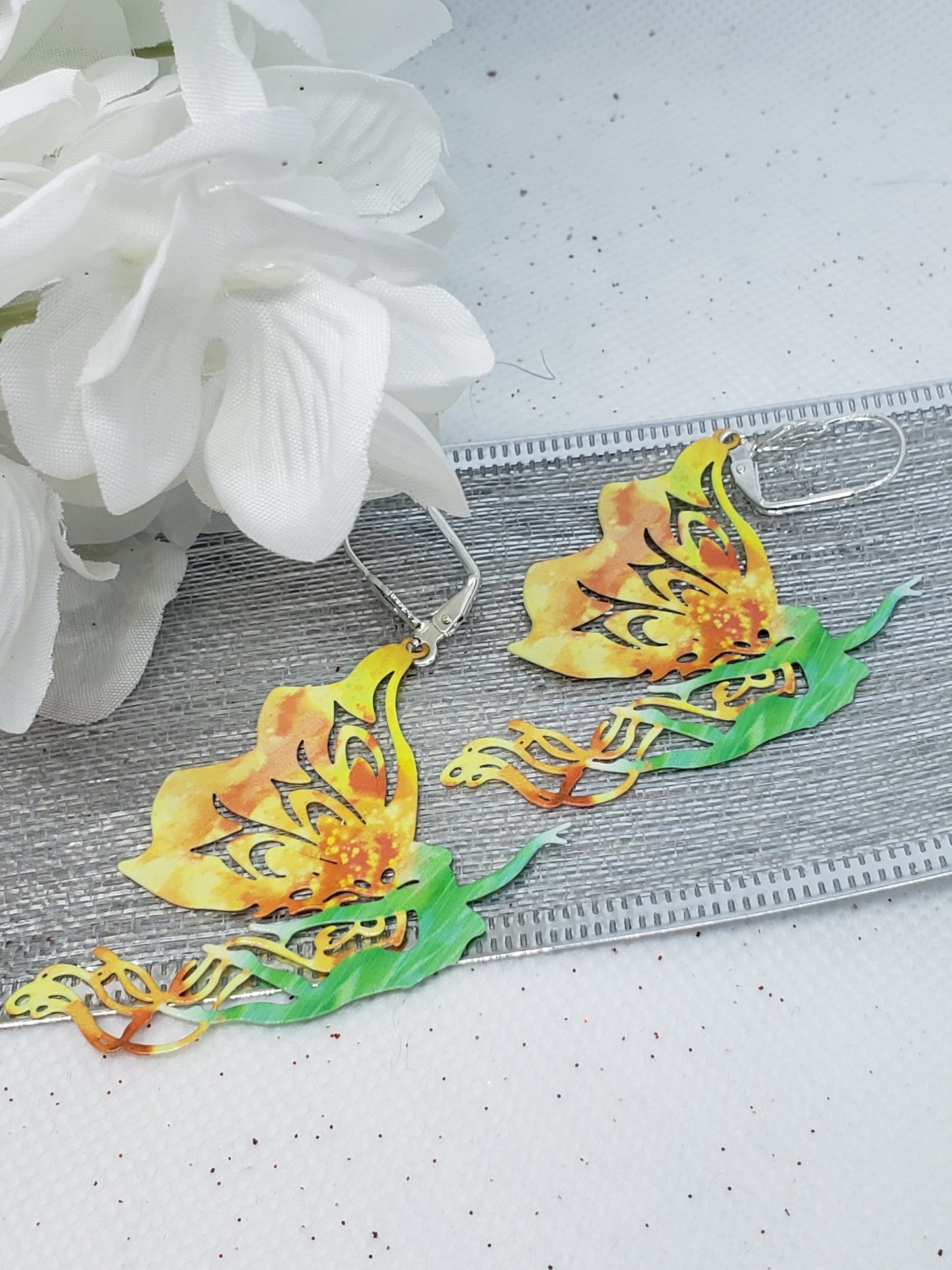 Metal Angel Earrings