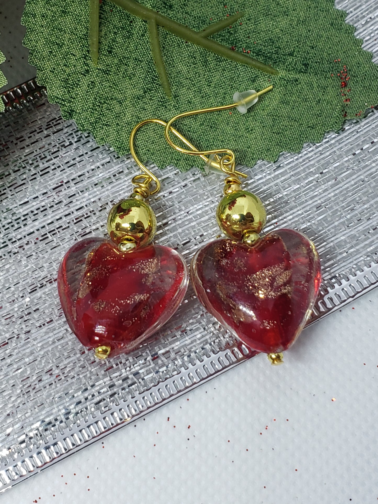 Red Heart Earrings