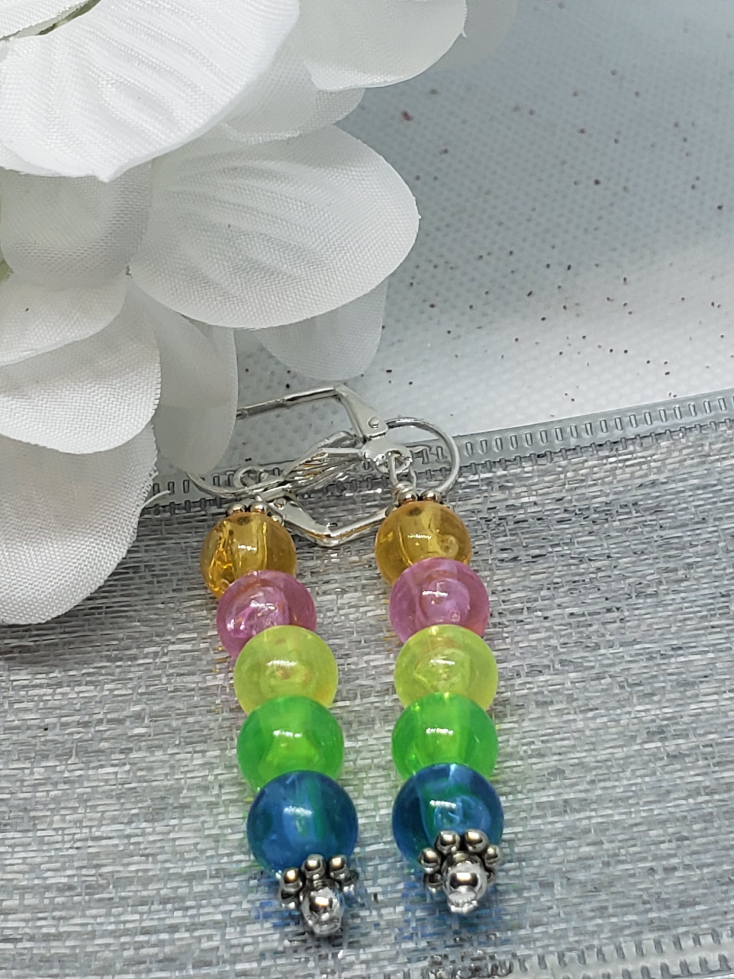 Pastel Beaded Earrings