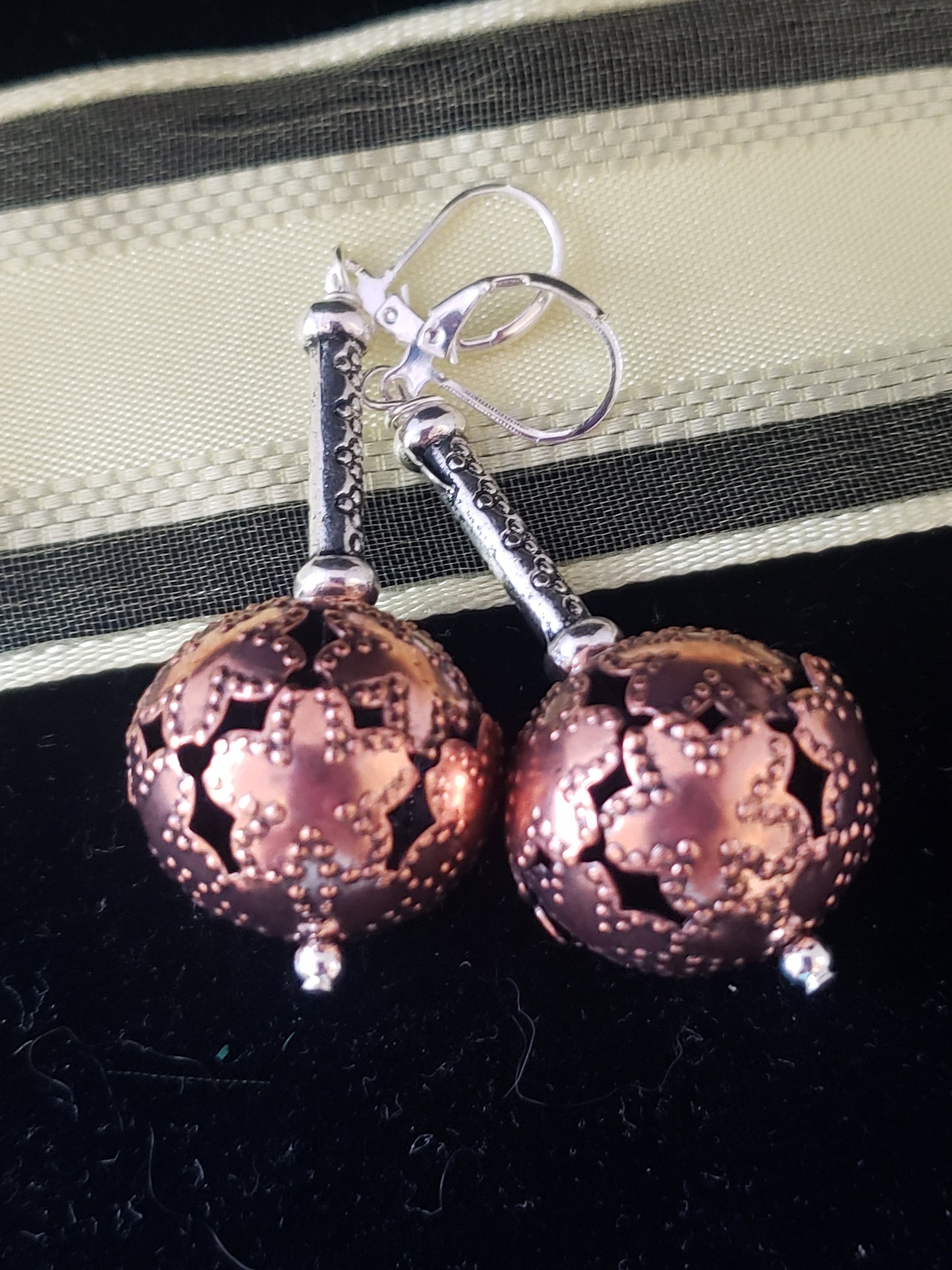 Gold & silver combo earrings