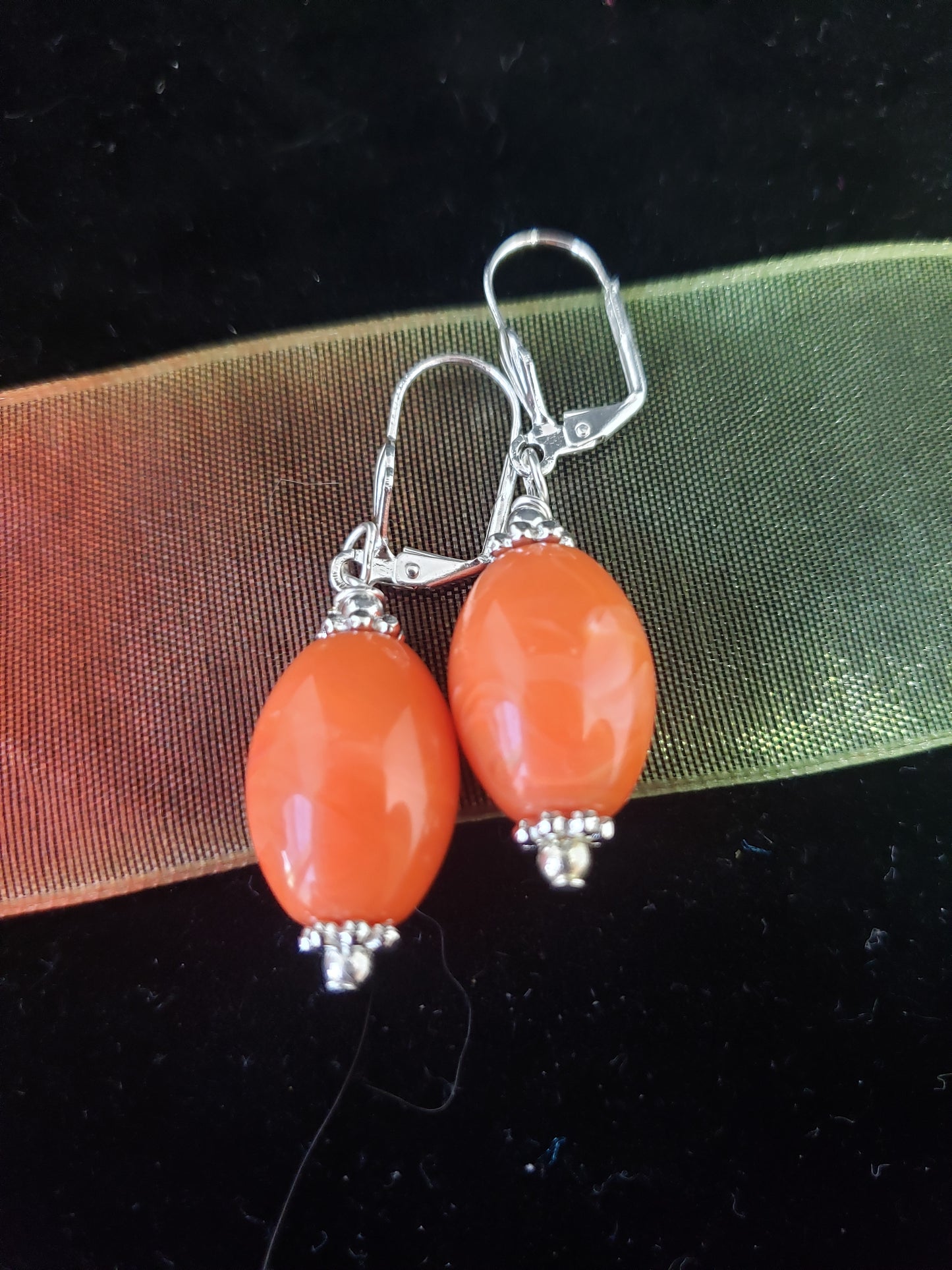 Orange Is Simple Earrings