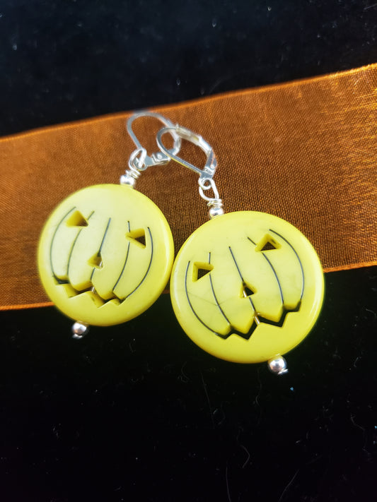 Large pumpkin Earrings