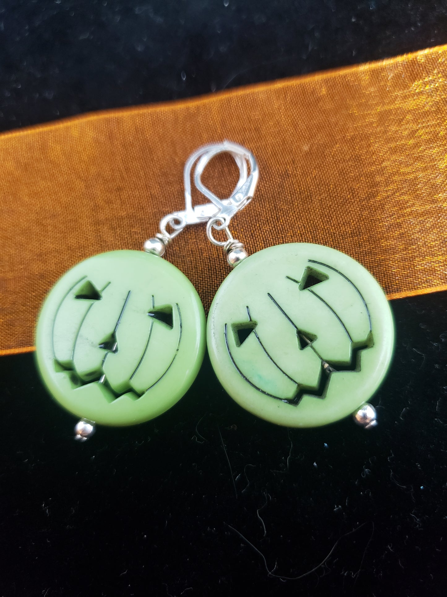 Large pumpkin Earrings