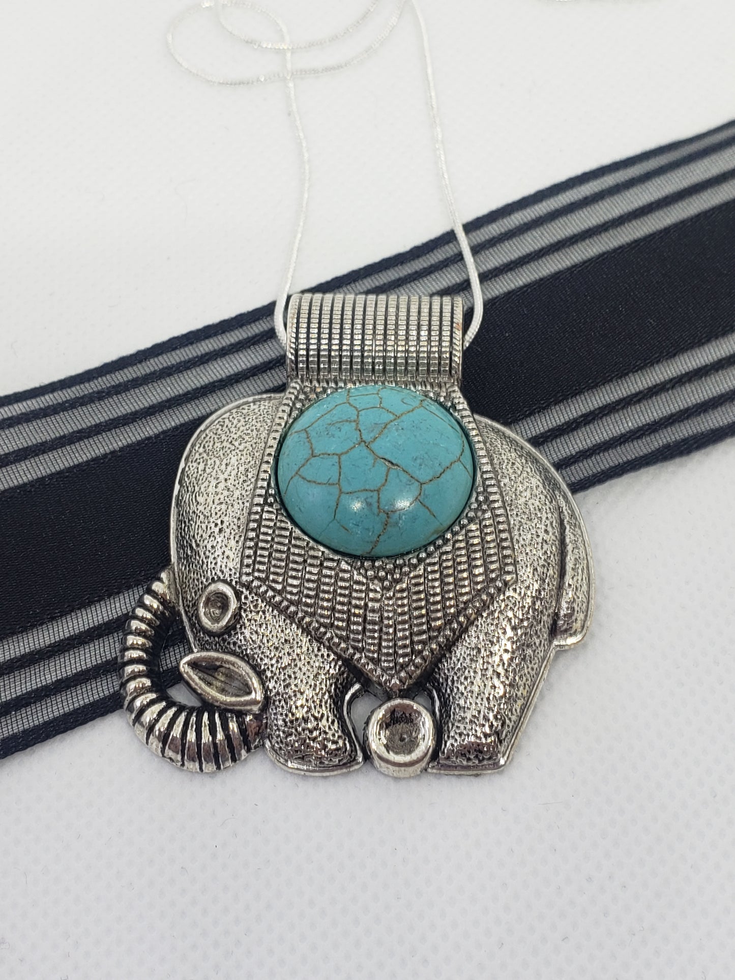 Turquoise Elephant Necklace