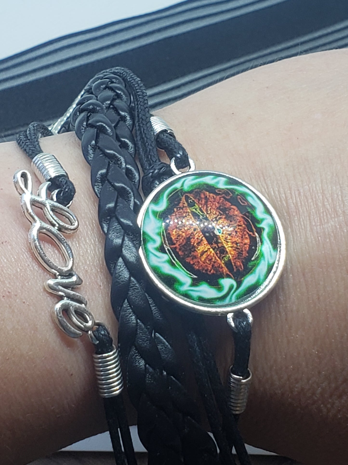 Halloween Eye Faux Leather Bracelet (4 choices)