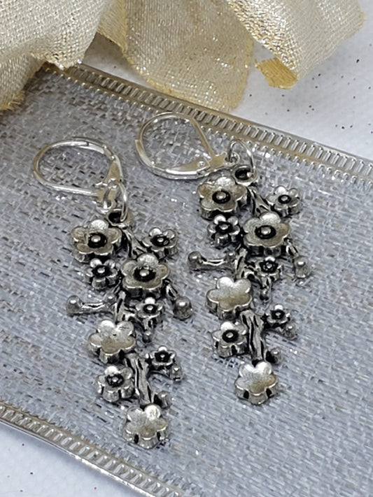 Dangle Flower Earrings