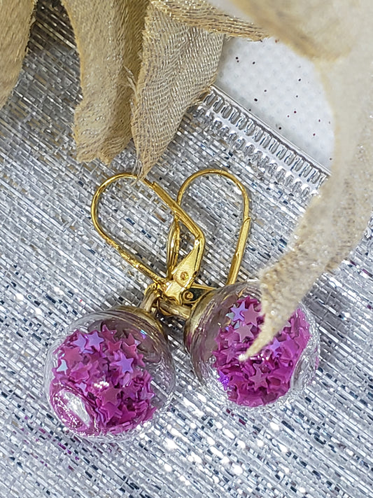 Glass Ball Earrings