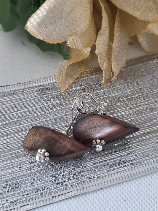 Rustic Boulder Earrings