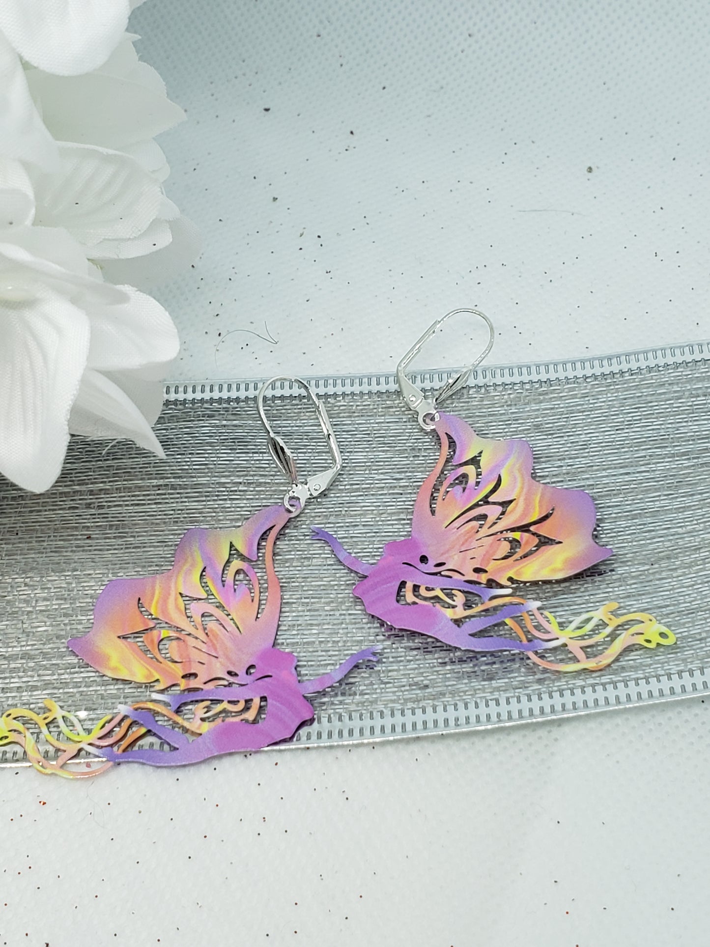 Metal Angel Earrings