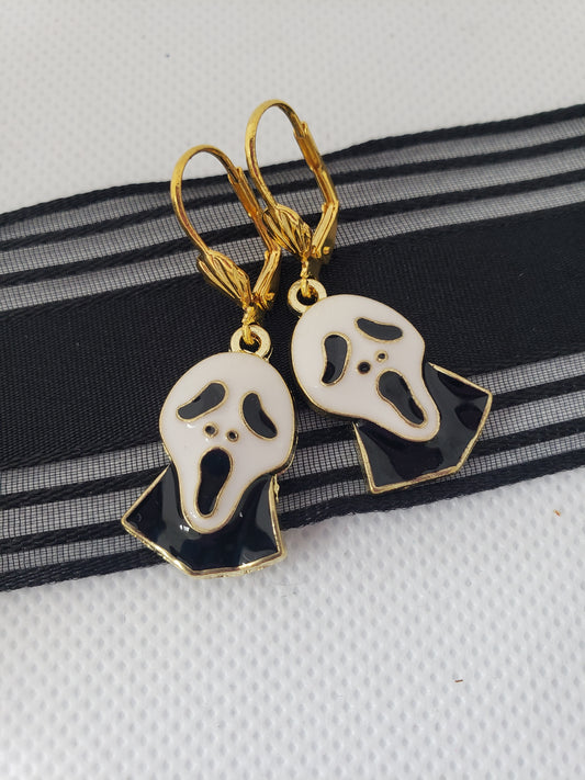 Scream Halloween Earrings