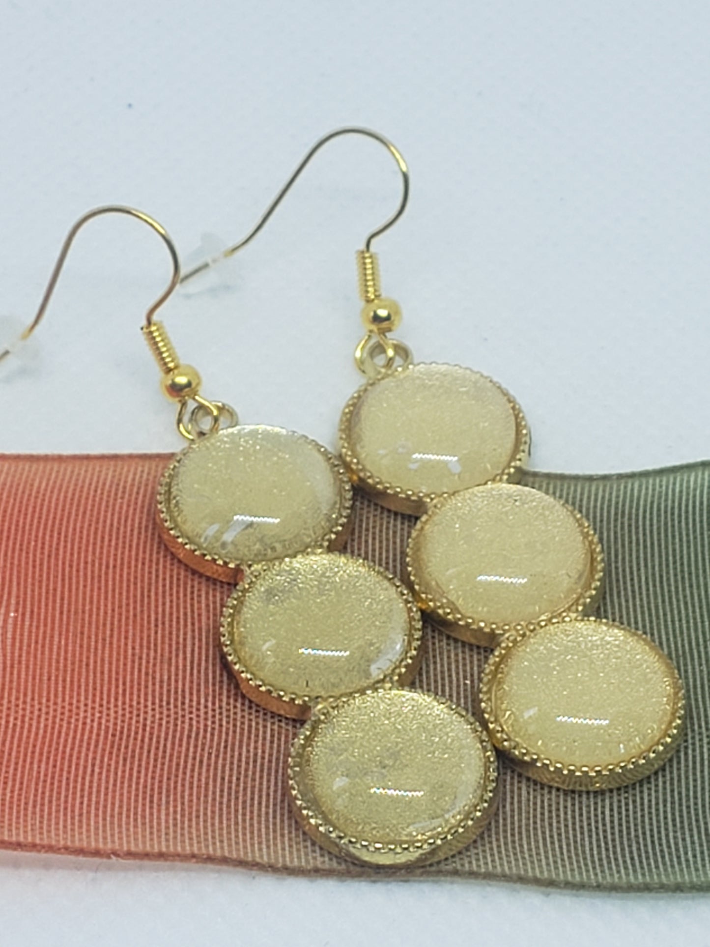 Three Glass Bead Earrings