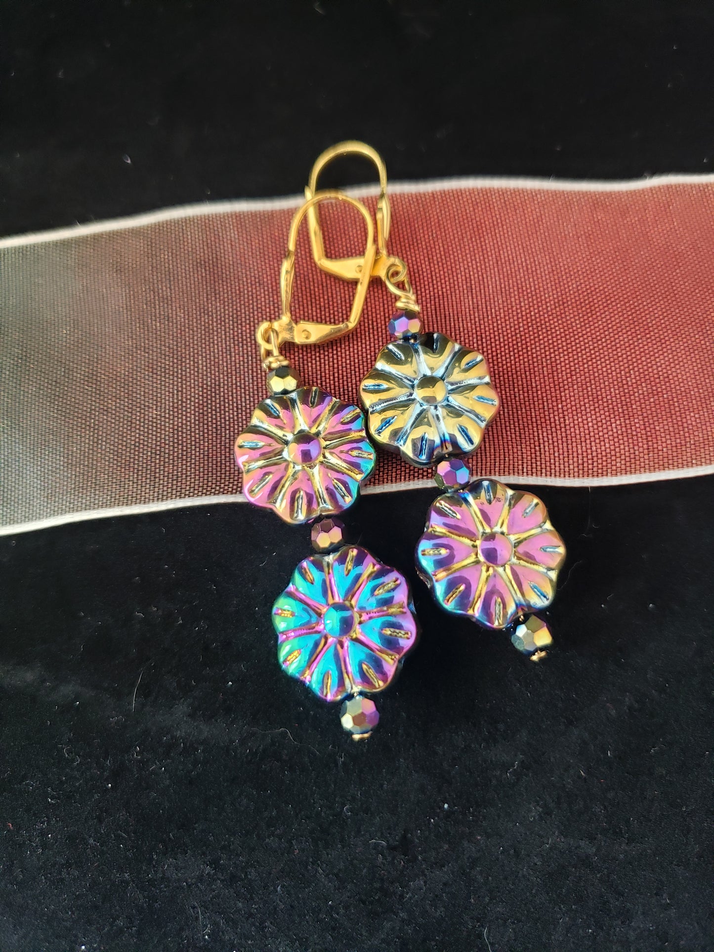 Fun Color Flower Earrings