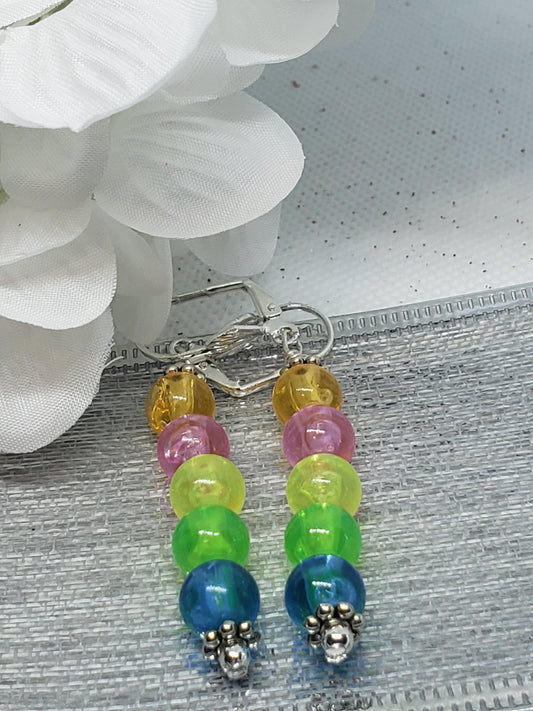 Pastel Beaded Earrings