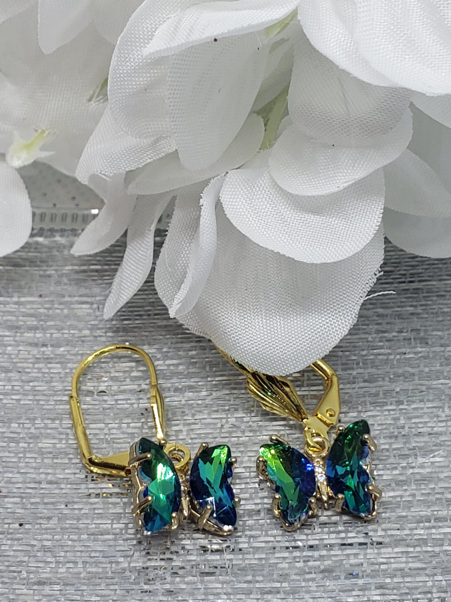 Glimmering Butterfly Earrings