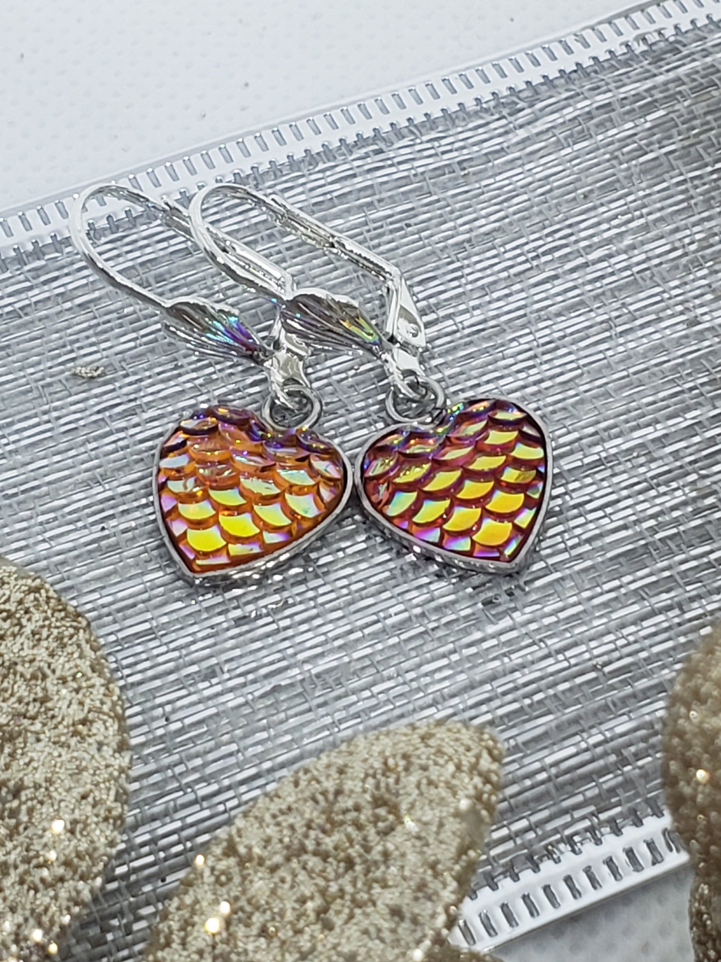 Whale Heart Earrings