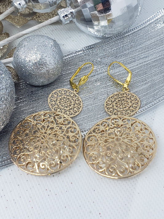 Gold Layered Earrings