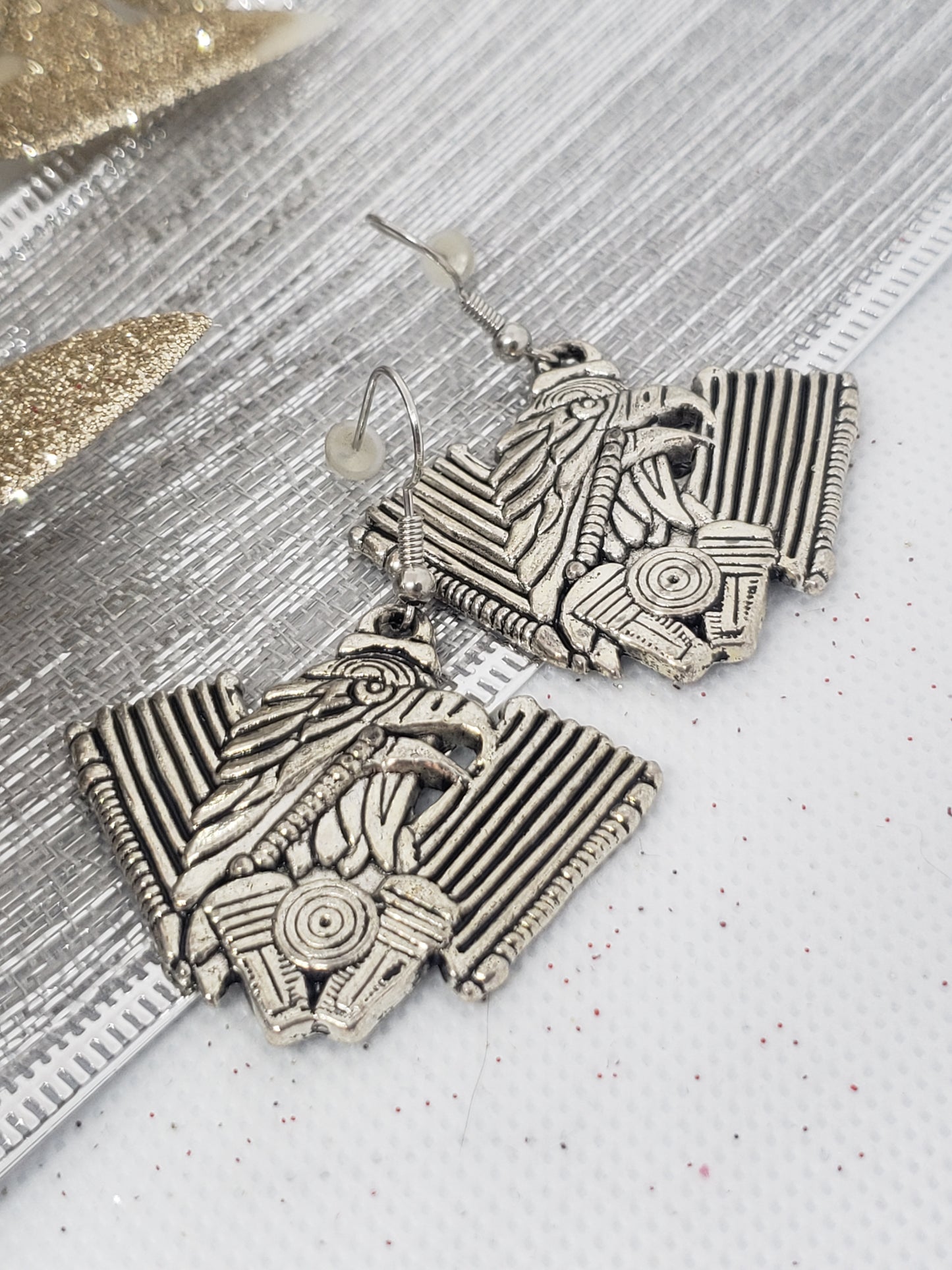 Eagles with Flag Earrings