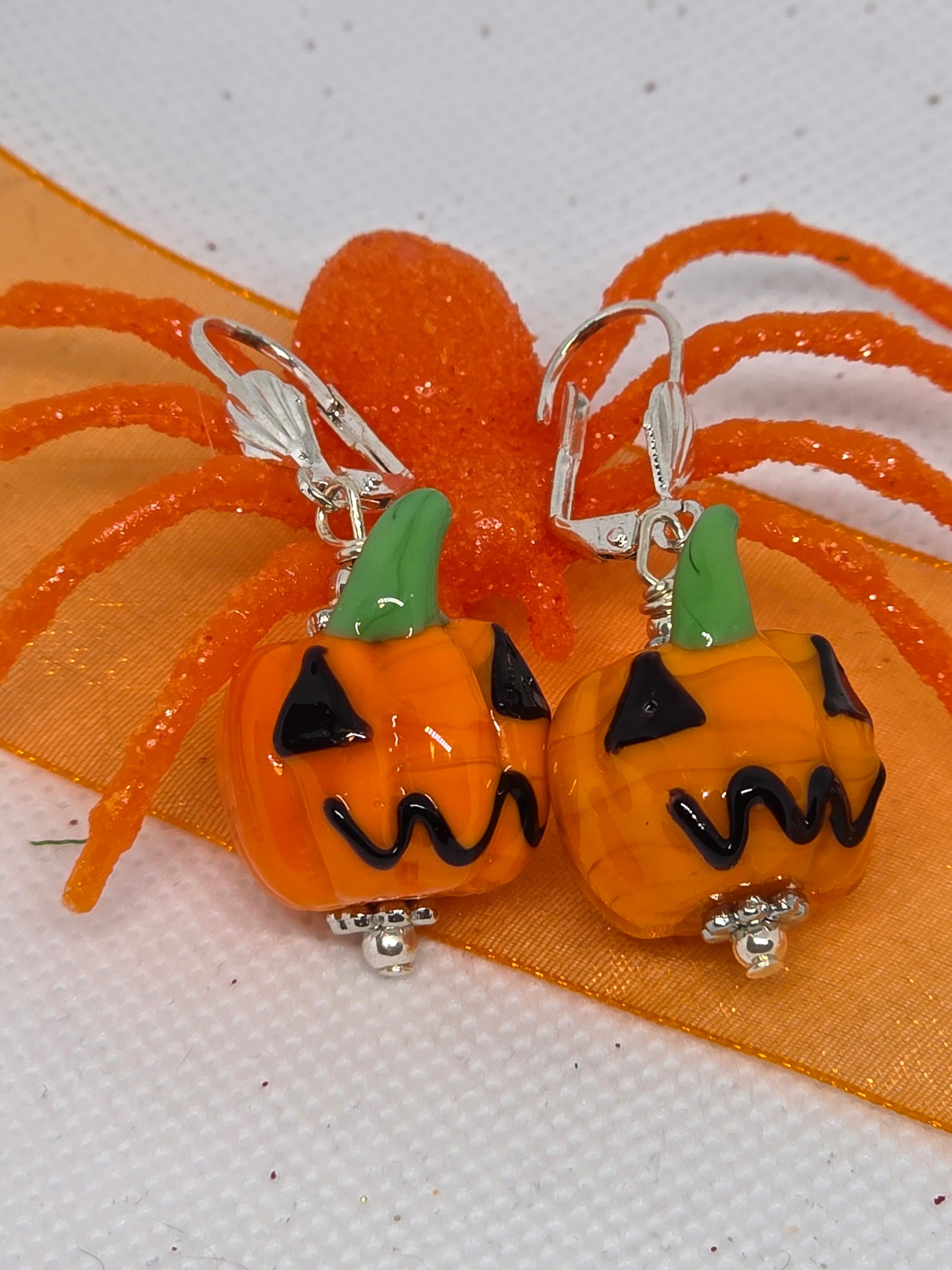Pumpkin Pop or Boo Blink Ghost Earrings