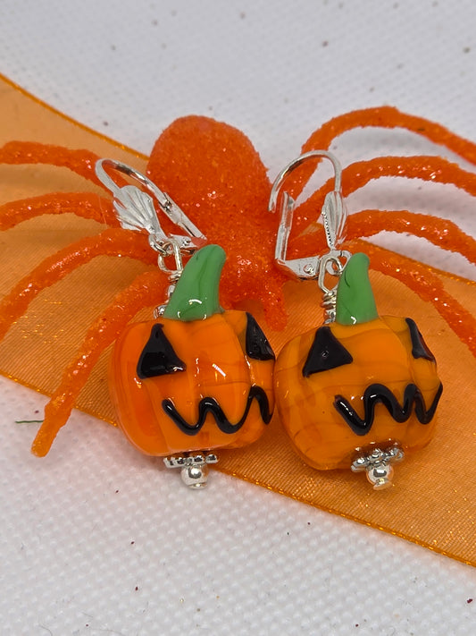 Pumpkin Pop or Boo Blink Ghost Earrings