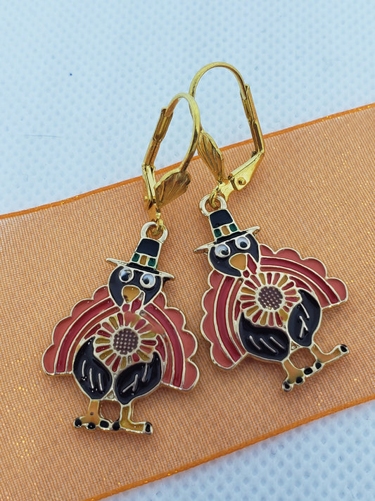 Hats-on Turkey Earrings