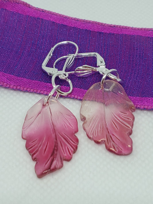 Transparent Leaf Earrings