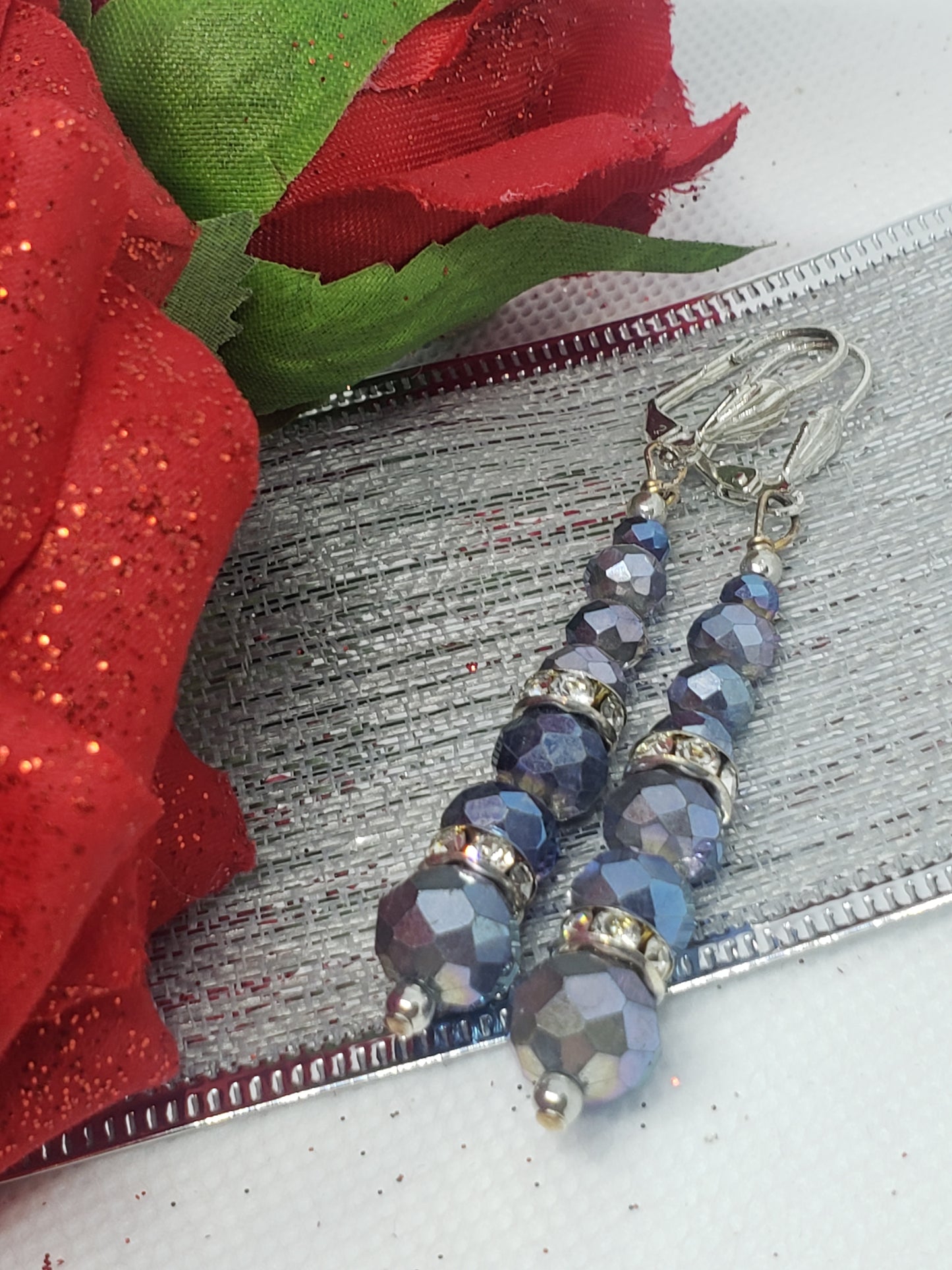 Blue Dangle Earrings