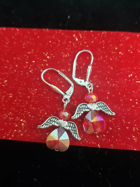 Red Angel Earrings