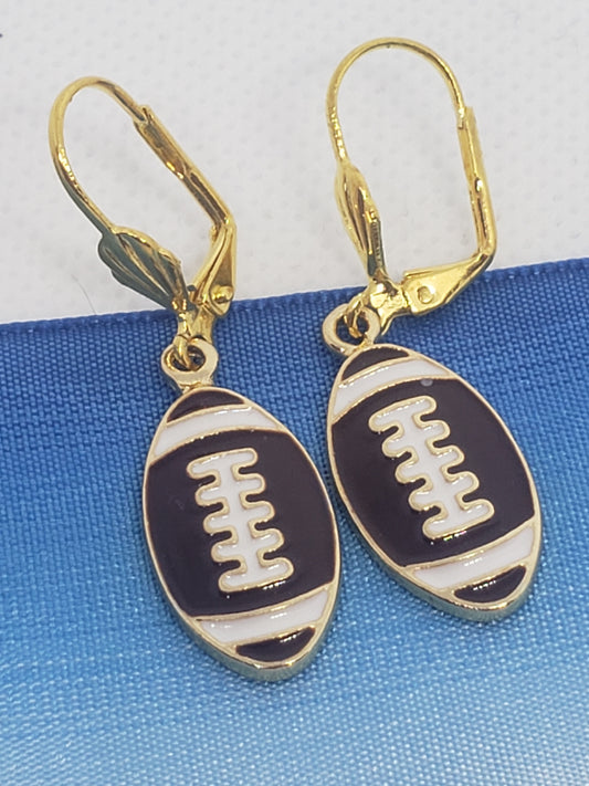 Classic Football Earrings