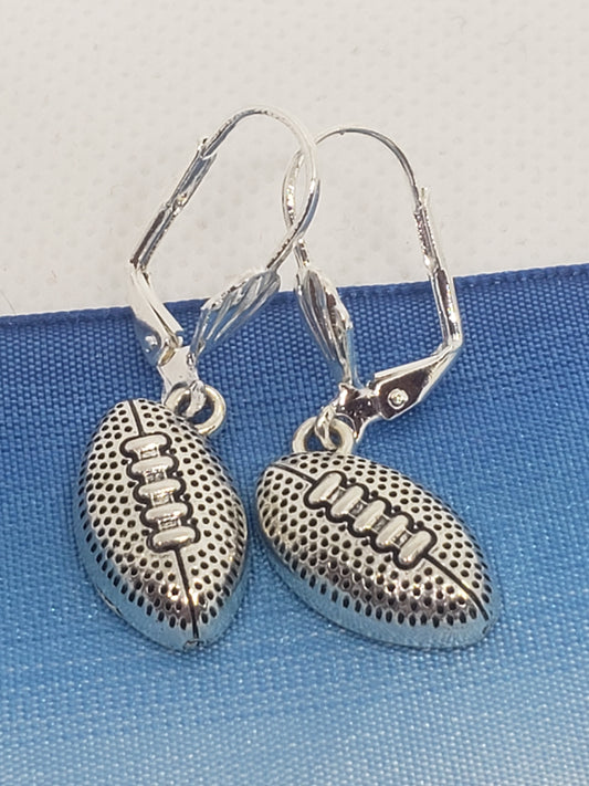 Charm Football Earrings