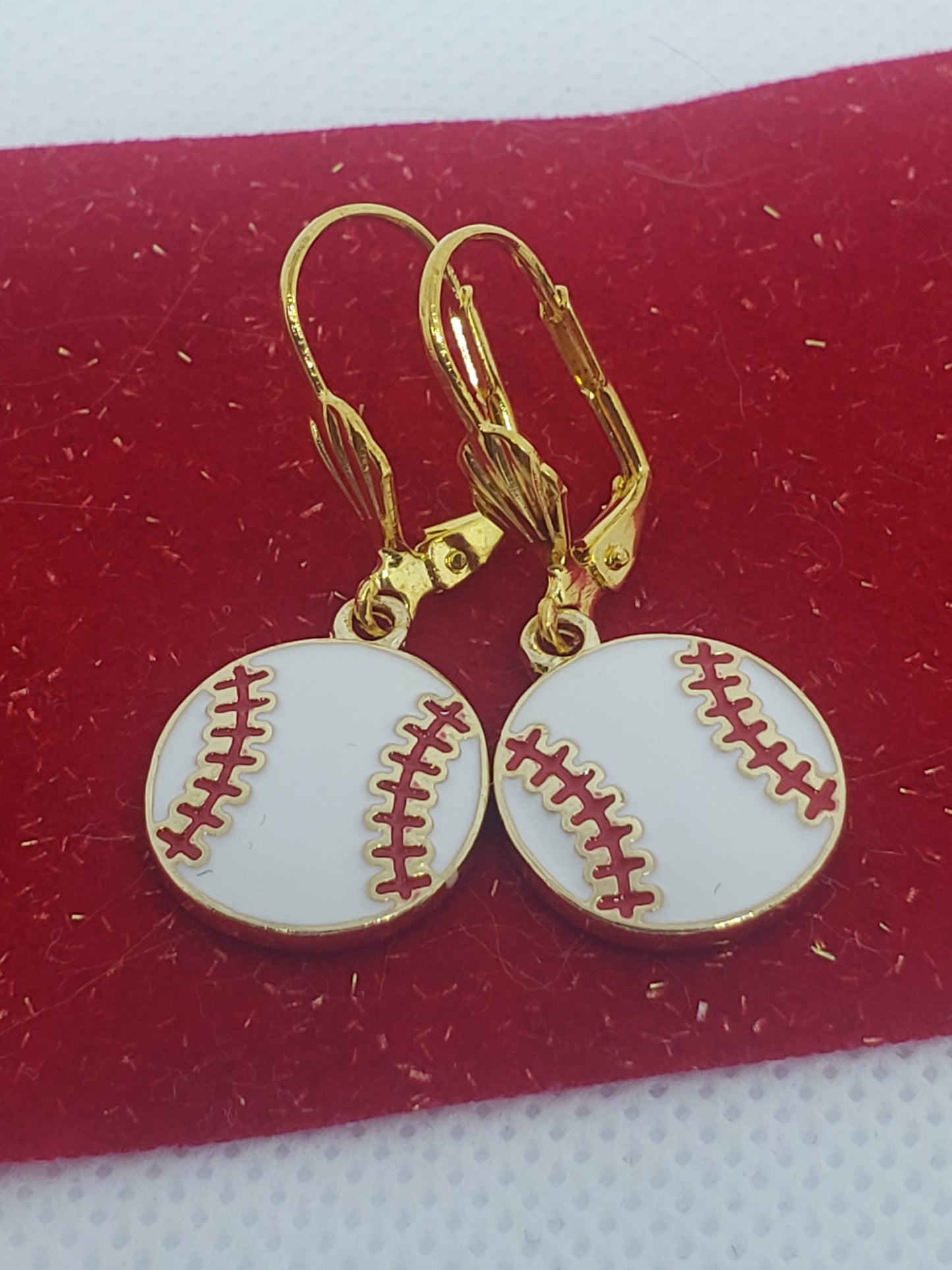 Softball Charm Earrings