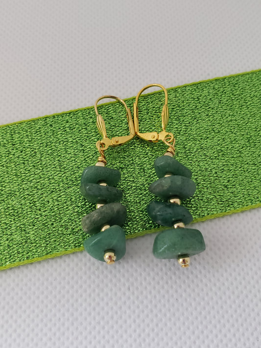 Handcrafted Green Earrings