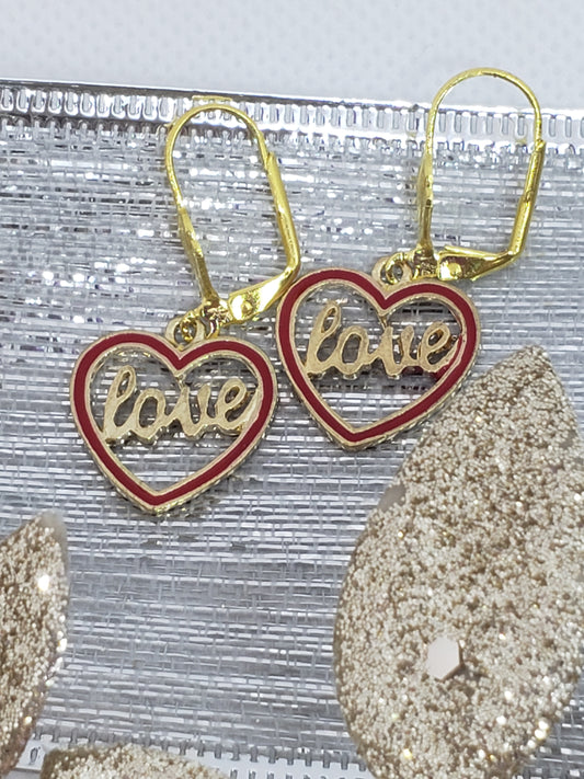 I love you Earrings