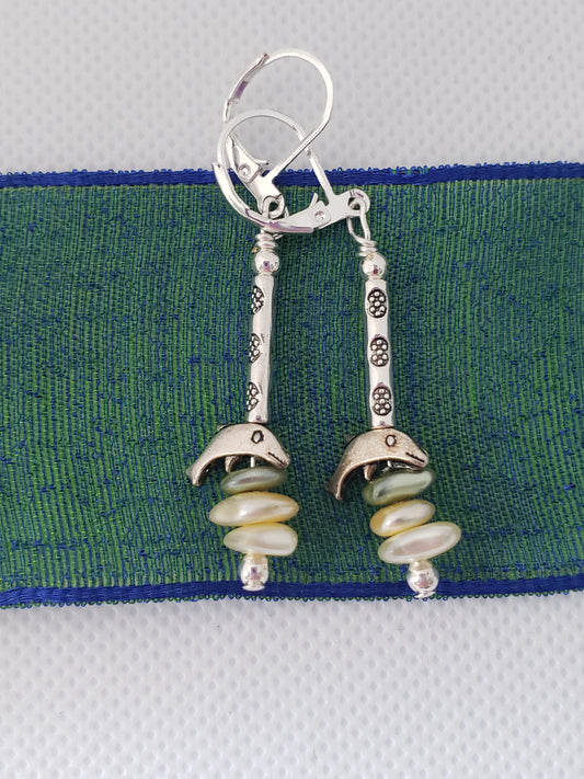 Dolphin Dangle Earrings